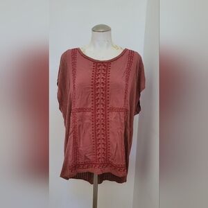 Lucky Brand Embroidered Blouse